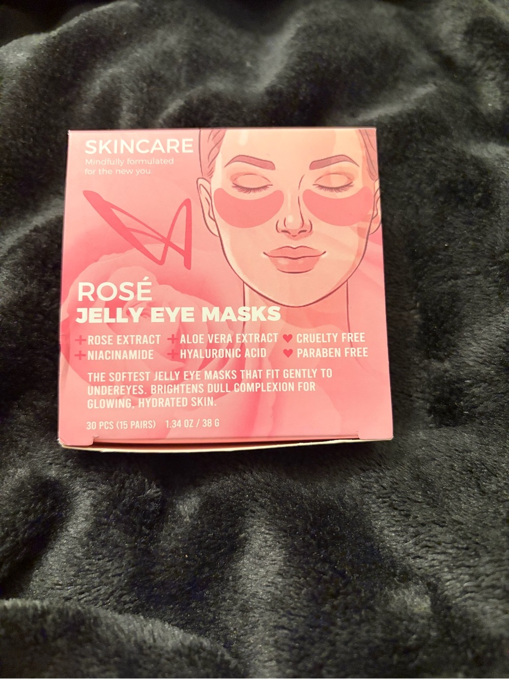 Rosé Jelly Eye Masks - Pink Hydrating Under-Eye Patches